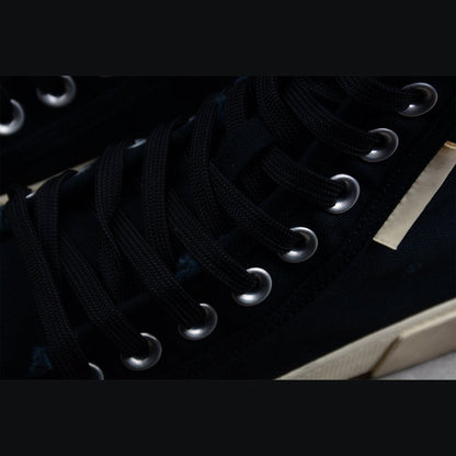 BALENCIAGA Paris High Vulc Destr - Sneakers - Black Unisex Streetwear Limited Edition - Introducing the BALENCIAGA Paris High Vulc Destr x Black, an avant-garde masterpiece blending high fashion