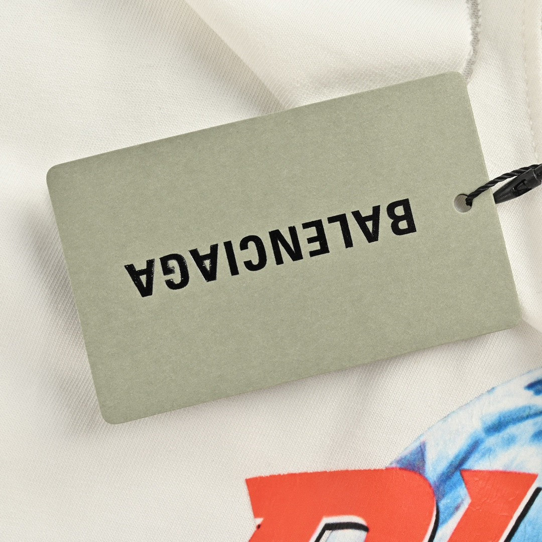 Camiseta Balenciaga Planeta Tierra (Blanca)