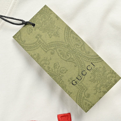 Camiseta Gucci con estampado de cerezas (blanca)