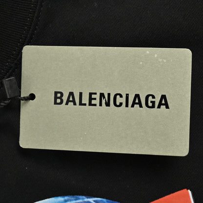 Camiseta negra Balenciaga Planeta Tierra