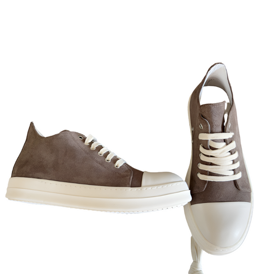 Rick Owens Taupe Low-top Sneakers - Black Unisex Streetwear Limited Edition - **Rick Owens taupe Low-Top Sneakers: Avant-Garde Elegance and Comfort** Step into the future of fashion