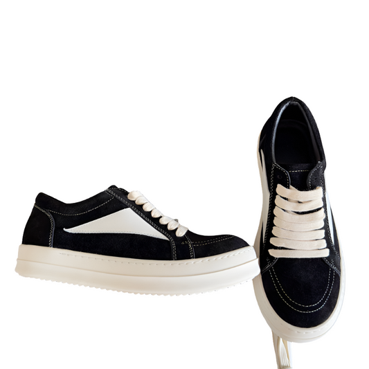 Rick Owens Suede Low-top Sneakers - Black Unisex Streetwear Limited Edition - **Rick Owens Black Suede Low-Top Sneakers: Modern Sophistication and Premium Craftsmanship** Introducing the Rick Owens