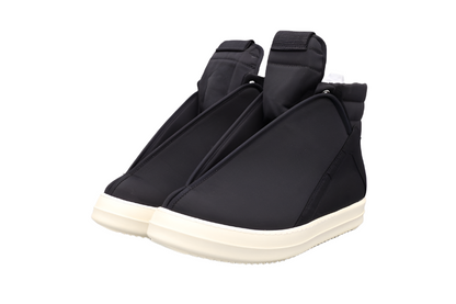 Rick Owens Wrap-around High-top Sneakers - Black Unisex Streetwear Limited Edition - **Rick Owens Black Wrap-Around High-Top Sneakers: Bold Innovation** Step into the future of fashion with