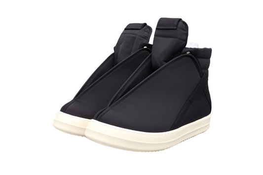 Rick Owens Wrap-around High-top Sneakers - Black Unisex Streetwear Limited Edition - **Rick Owens Black Wrap-Around High-Top Sneakers: Bold Innovation** Step into the future of fashion with
