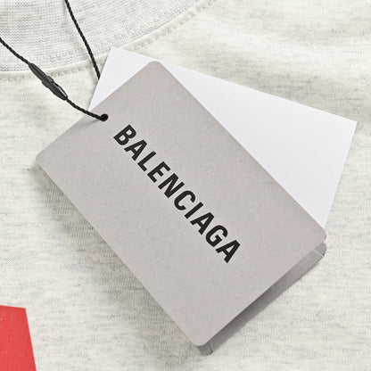 Camiseta gráfica con logo rojo de Balenciaga (Gris)