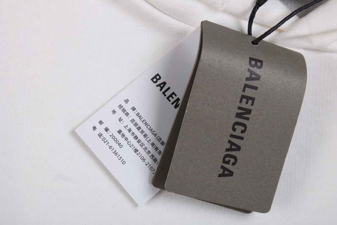 Sudadera blanca Balenciaga Be Yourself
