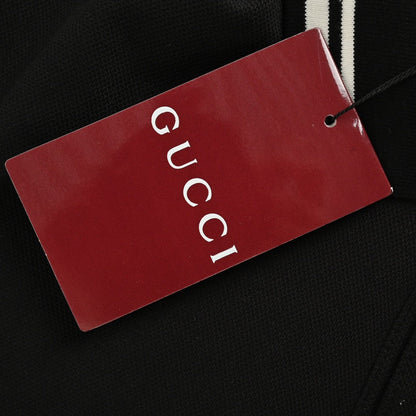 Polo à logo rayé Gucci (noir)