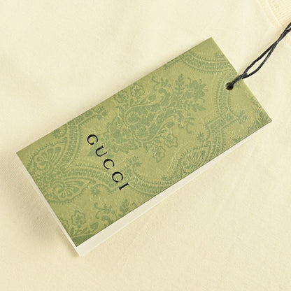 T-shirt Gucci en coton avec logo GG crème