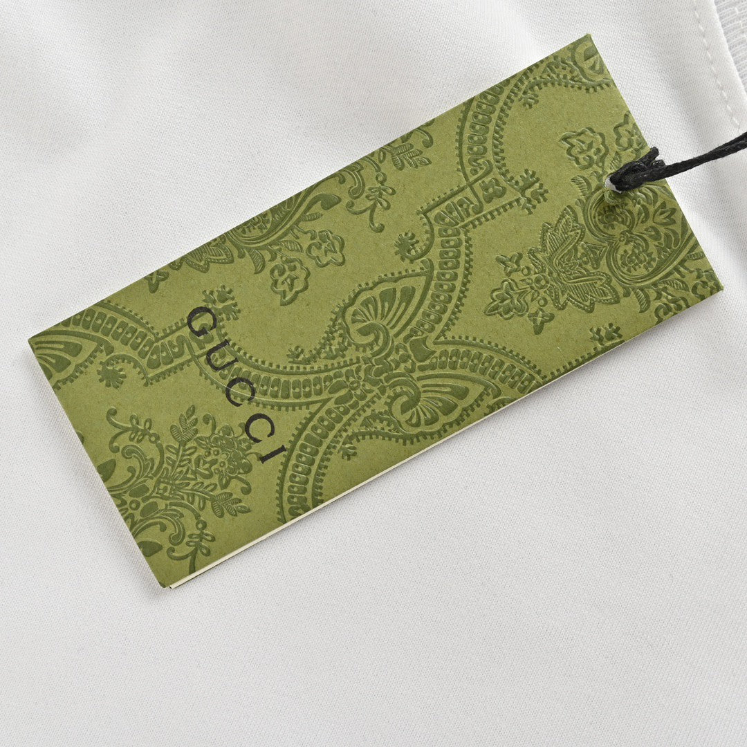 Camiseta blanca con rayas azules Gucci GG