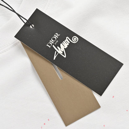 Camiseta Dior con logo Graffiti en blanco