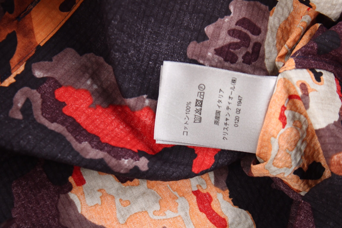 Camisa Dior con estampado floral abstracto