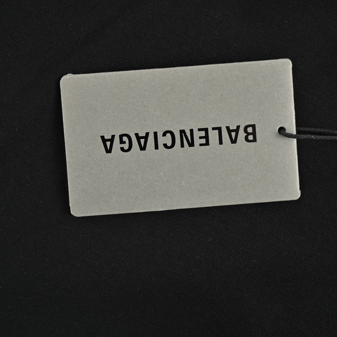 T-shirt noir à logo graphique multicolore de Balenciaga