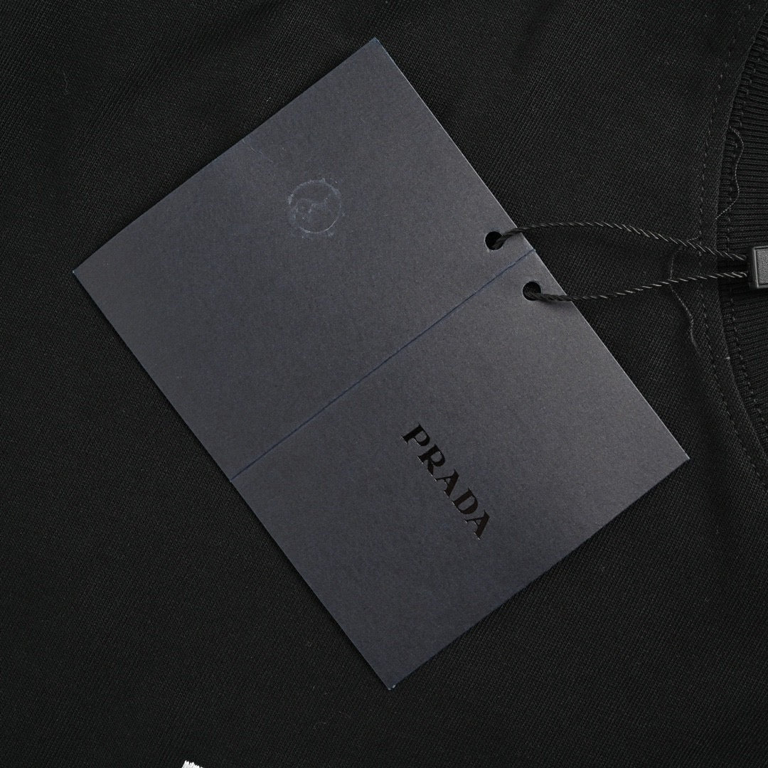 Prada Graphic Logo T-Shirt (Black) - insole - replica sneakers