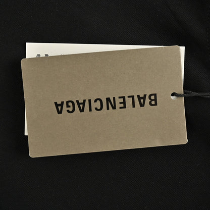 Camiseta Balenciaga con logo azul (negra)