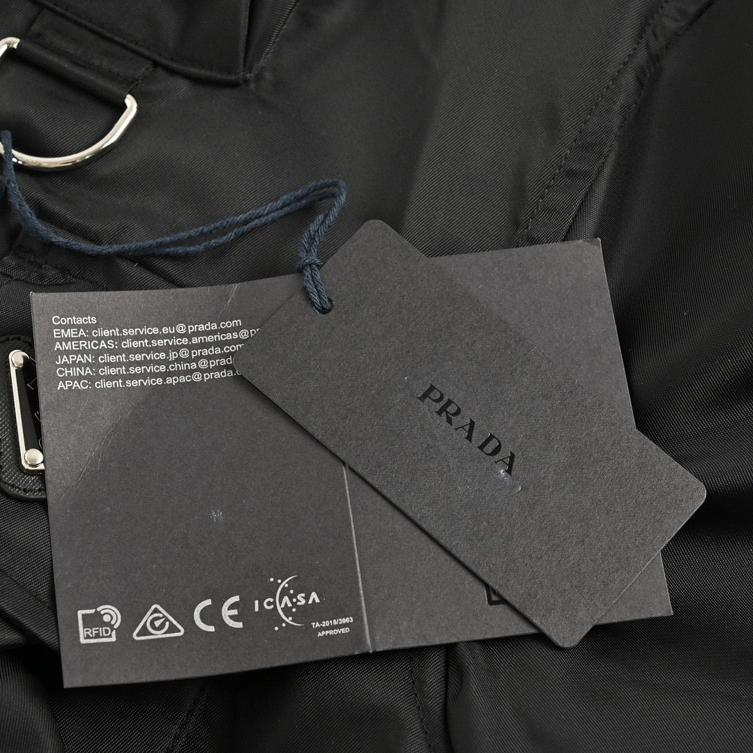 Prada Military Style Jacket - Black - insole - replica sneakers