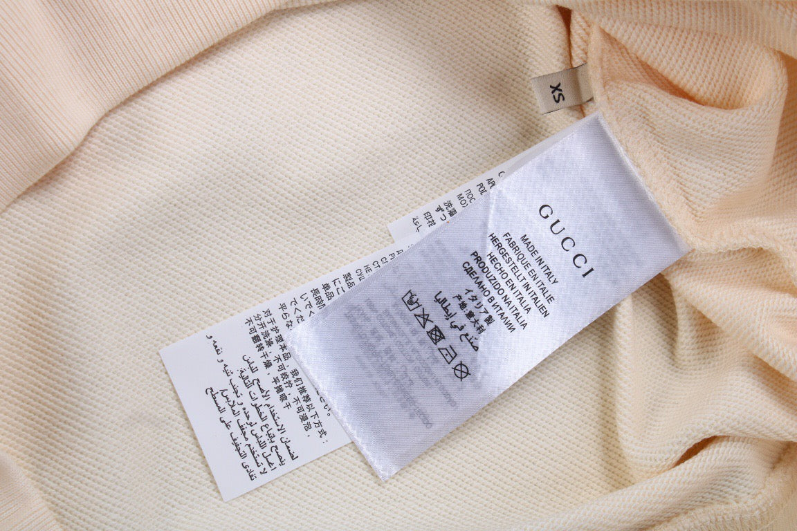 Sudadera Gucci con logo de doble G entrelazada - Crudo