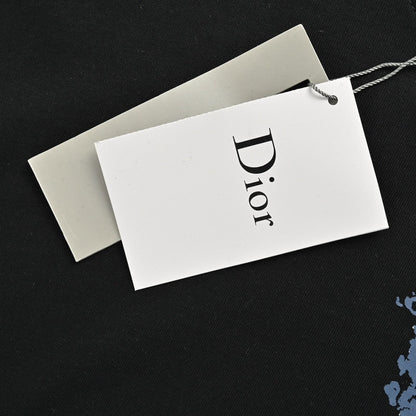 Camiseta con motivo de monograma Dior (negra)