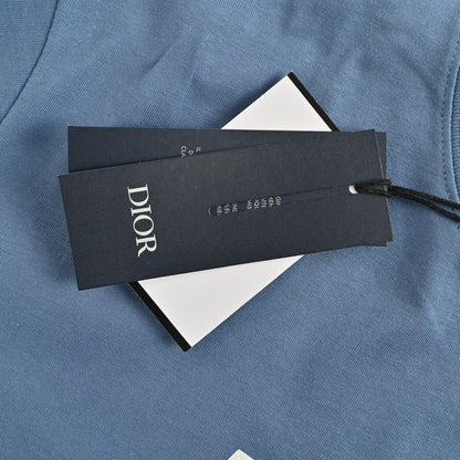 T-shirt Dior avec logo classique (bleu)