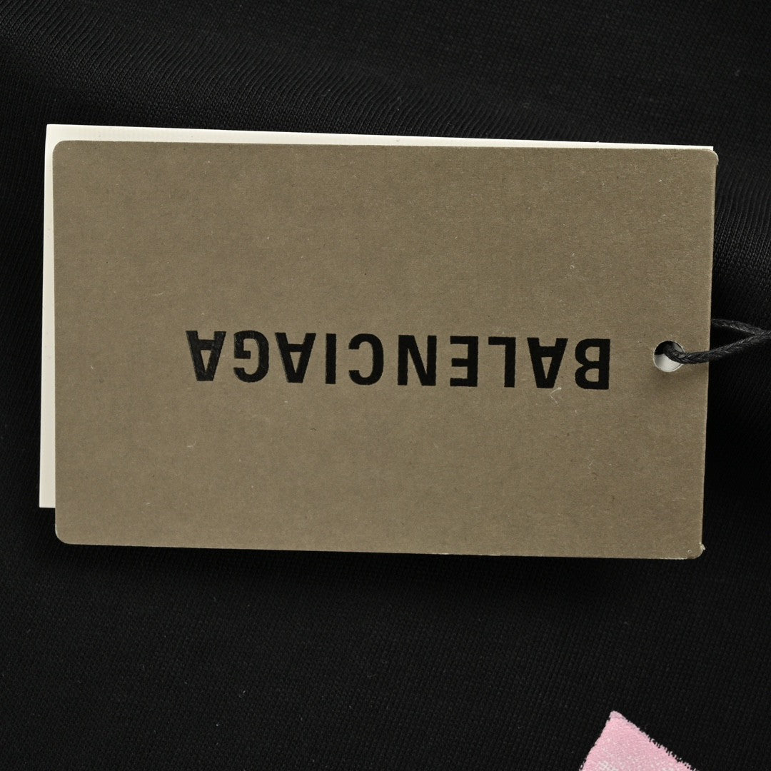Camiseta Balenciaga Love Notes en negro
