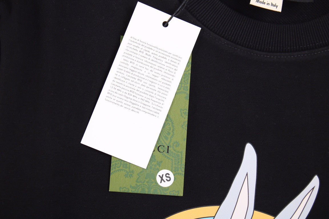 Sudadera Gucci con Bugs Bunny - Negra