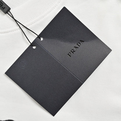 Prada Graphic Logo T-Shirt (White) - insole - replica sneakers