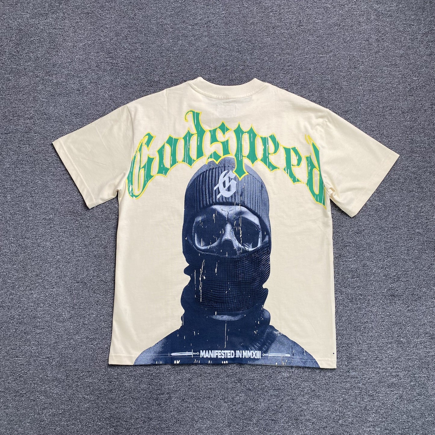 GODSPEED Balaclava Szn T-shirt Bone - Red Unisex Streetwear Limited Edition