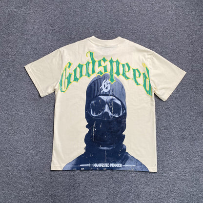 GODSPEED Balaclava Szn T-shirt Bone - Red Unisex Streetwear Limited Edition