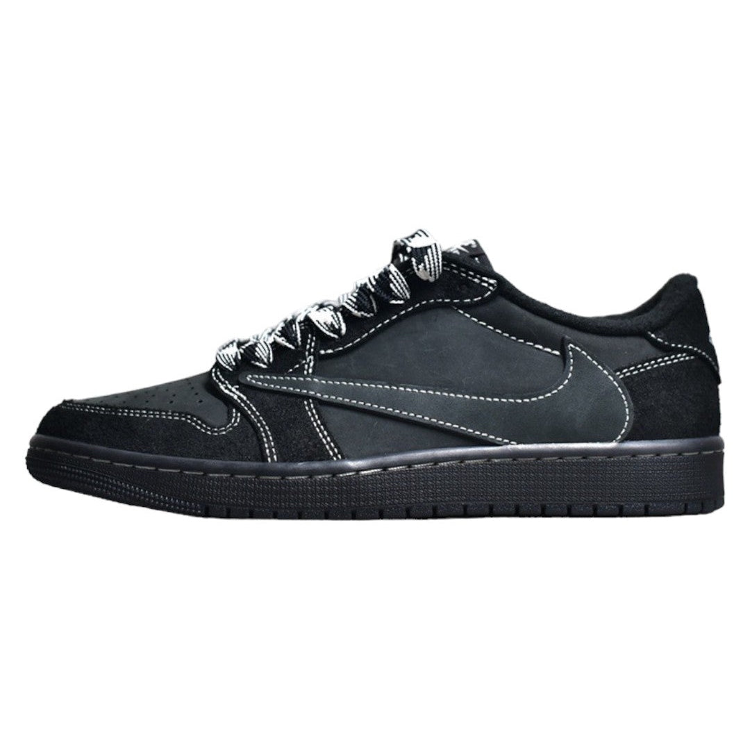 JORDAN 1 Low - Travis Scott Phantom - Black Unisex Streetwear Limited Edition