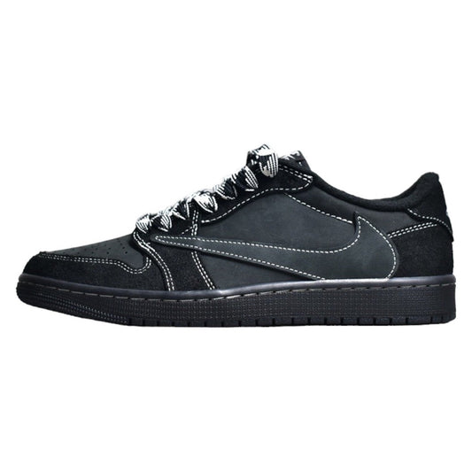 JORDAN 1 Low - Travis Scott Phantom - Black Unisex Streetwear Limited Edition