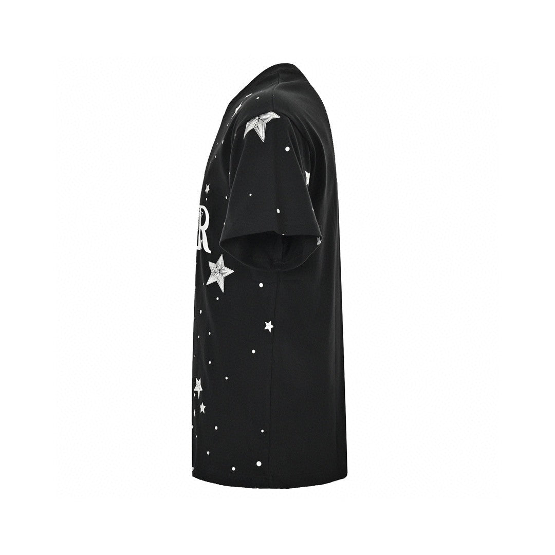Dior Star Graphic T-shirt - Black Unisex Streetwear Limited Edition - <span>This Dior t-shirt features a striking design with the Dior logo and star elements scattered