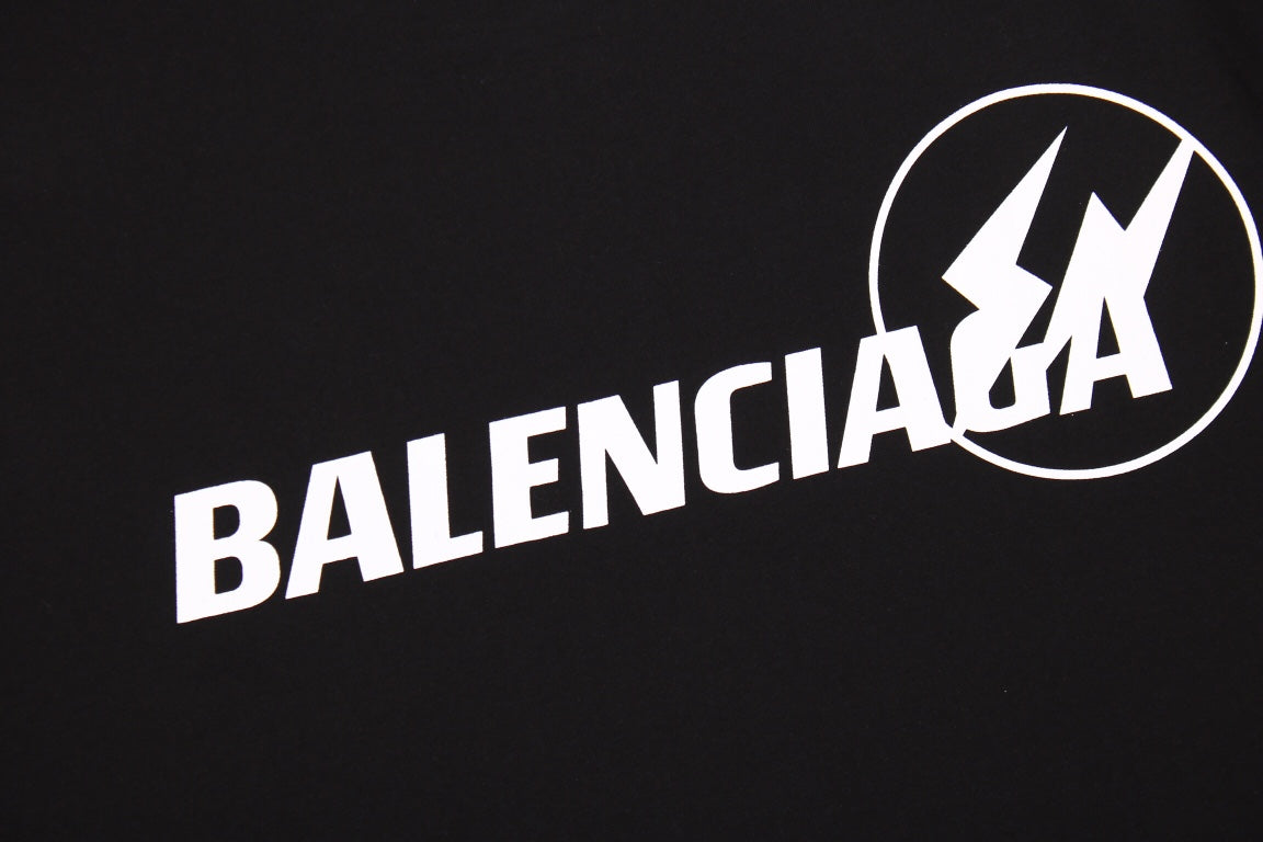 T-SHIRT NOIR AVEC LOGO BALENCIAGA