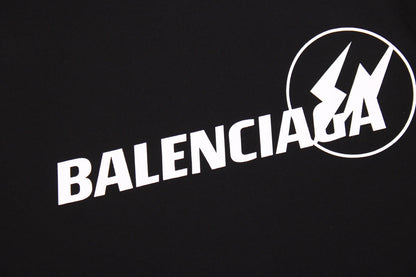 T-SHIRT NOIR AVEC LOGO BALENCIAGA