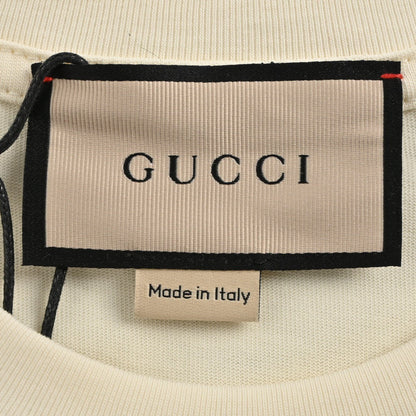 Gucci T-shirt With Dragon Graphic - White Unisex Streetwear Limited Edition - <span>Fun and eye-catching. Features a colorful dragon graphic with the Gucci logo. Made from high-quality