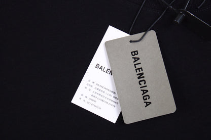 BALENCIAGA Logo T-shirt - Black Unisex Streetwear Limited Edition - The BALENCIAGA LOGO T-SHIRT BLACK - REPLICA is the epitome of luxury streetwear with a
