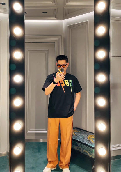 Camiseta Gucci Rainbow Lightning (Negra)