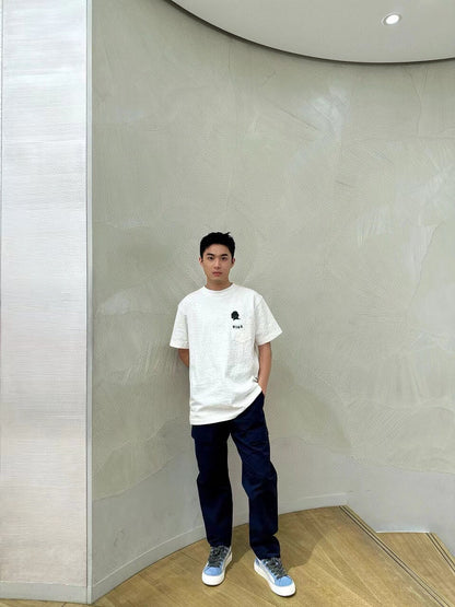 Camiseta Dior con bordado de lagarto - Blanca