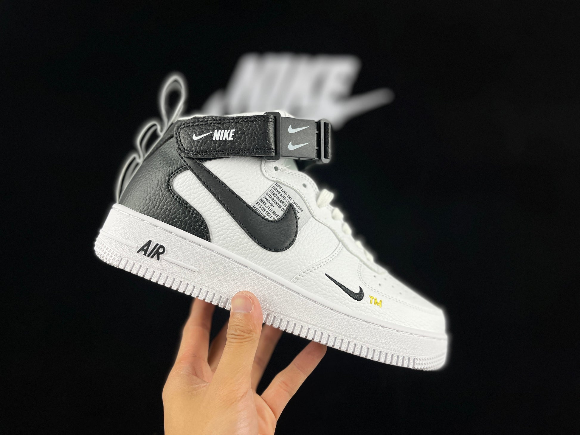 NIKE Air Force 1 High 'white - Black' Unisex Streetwear Limited Edition - **Nike Air Force 1 High 'White/Black'** The Nike Air Force 1 High 'White/Black' is a