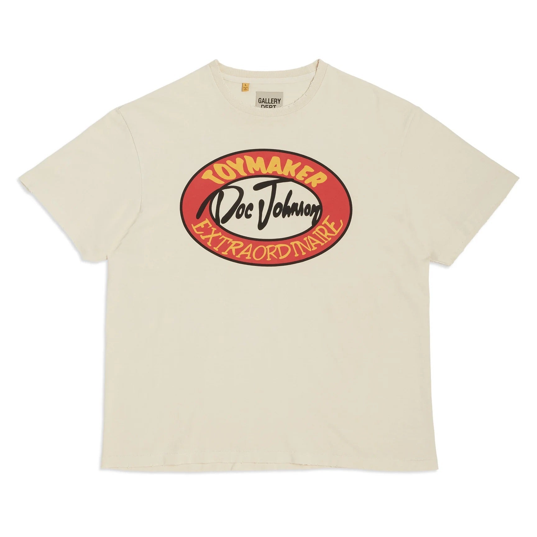 Gallery Dept. Toymaker Vintage Tee T-Shirt - Black Unisex Streetwear Limited Edition - **Gallery Dept. Doc Johnson Toymaker T-Shirt** Introducing the Gallery Dept. Doc Johnson Toymaker T-Shirt, a
