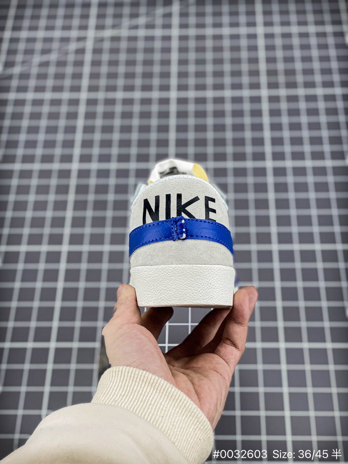 Nike Blazer Low1977 Jumbo - White Unisex Streetwear Limited Edition - The Nike Blazer Low '1977 Jumbo in White and Blue reinvents the classic silhouette with