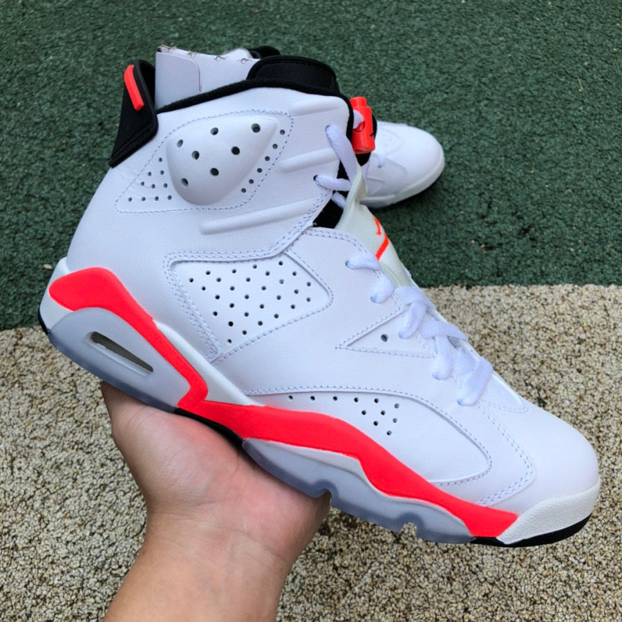 Jordan 6 Infrared Unisex Streetwear Limited Edition - The Air Jordan 6 'Infrared' is a classic and iconic sneaker that has remained a
