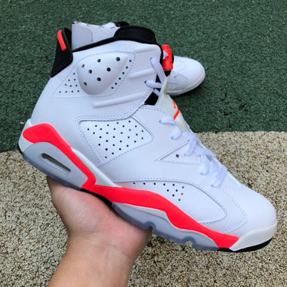 Jordan 6 Infrared Unisex Streetwear Limited Edition - The Air Jordan 6 'Infrared' is a classic and iconic sneaker that has remained a