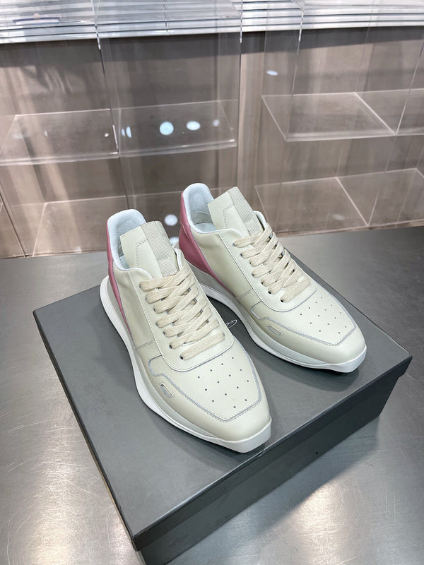 Two-Tone Accent Sneakers - Pink Unisex Streetwear Limited Edition - **Two-Tone Pink Accent Sneakers** Elevate your footwear game with these two-tone pink accent sneakers, designed