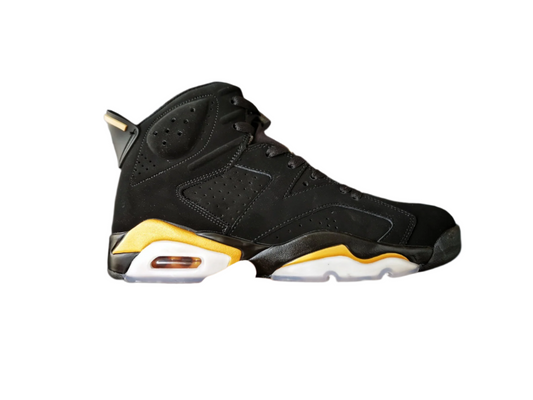 Jordan 6 And Gold Sneakers - Black Unisex Streetwear Limited Edition - Introducing the Air Jordan 6 in a striking black and gold colorway, a sleek and