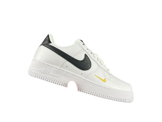 NIKE Air Force 1 'mini Swoosh White - Black' Unisex Streetwear Limited Edition - **Nike Air Force 1 'Mini Swoosh White/Black'** The Nike Air Force 1 'Mini Swoosh White/Black'