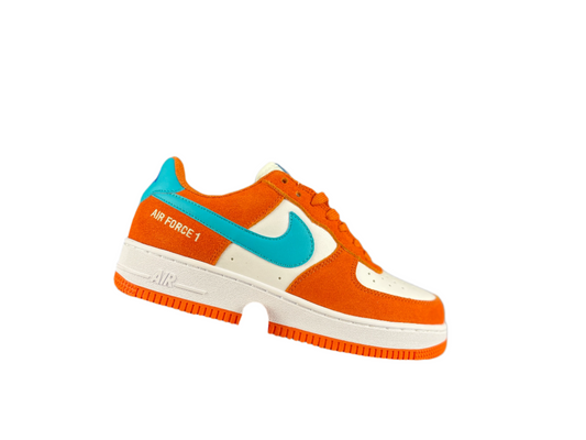 NIKE Air Force 1 Low 'orange - Blue' Unisex Streetwear Limited Edition - **Nike Air Force 1 Low 'Orange/Blue'** The Nike Air Force 1 Low 'Orange/Blue' is a