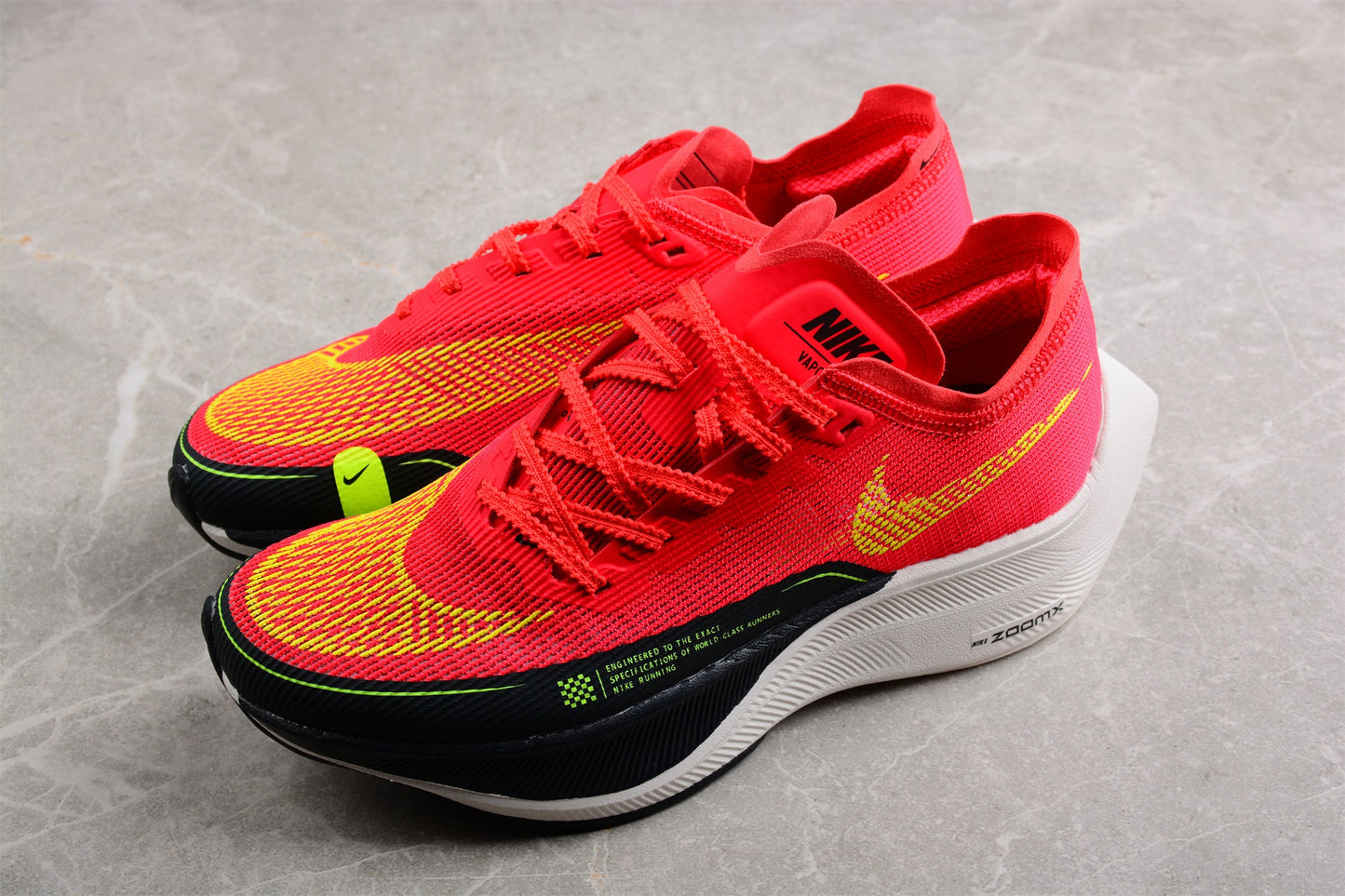 Zoom - Vaporfly Ne - T% 2 Red black And Yellow Unisex Streetwear Limited Edition