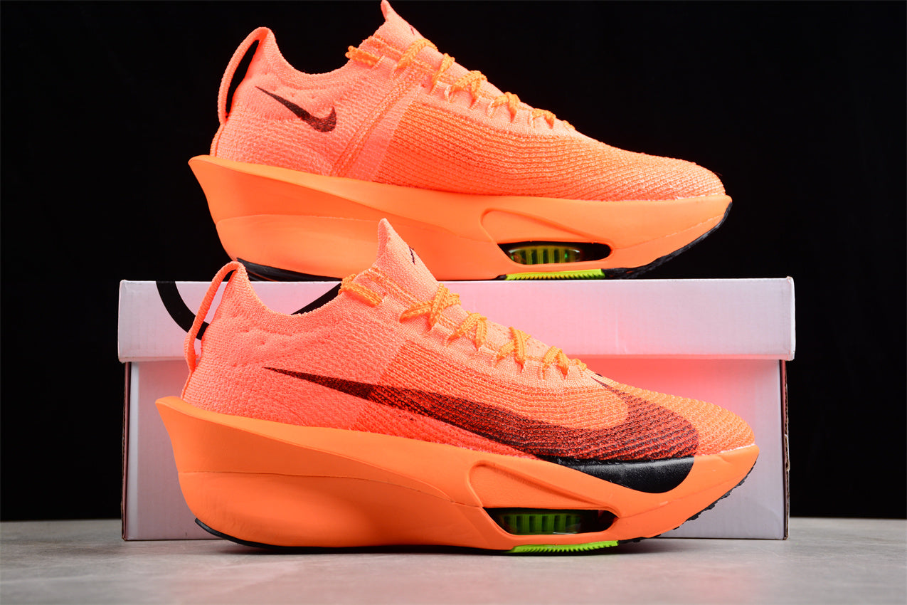 Zoom Alphafly Ne - T% 3 - Orange Unisex Streetwear Limited Edition - Introducing the Nike Air Zoom Alphafly NEXT% 3 in a vibrant orange hue, designed to