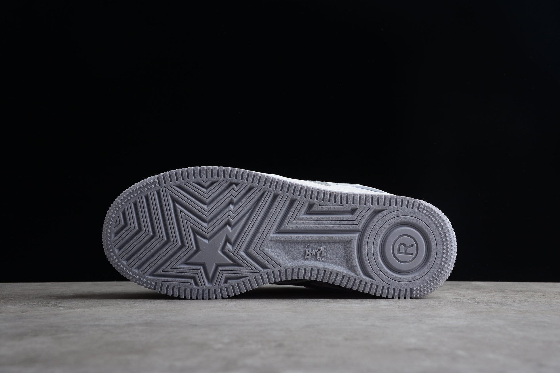 BAPE Sta Low-top Sneakers In And Gray - White Unisex Streetwear Limited Edition - **BAPE STA Low-Top Sneakers in White and Gray** Introducing the BAPE STA Low-Top Sneakers in