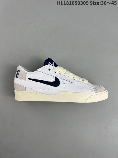 Nike Blazer Low '1977 - Black Unisex Streetwear Limited Edition - The Nike Blazer Low '1977' in white and black is a classic sneaker that combines