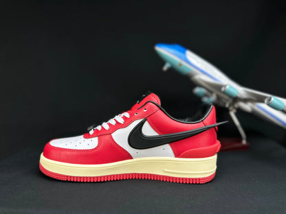 NIKE Air Force 1 'big Swoosh Red' Unisex Streetwear Limited Edition - **Nike Air Force 1 'Big Swoosh Red'** The Nike Air Force 1 'Big Swoosh Red'